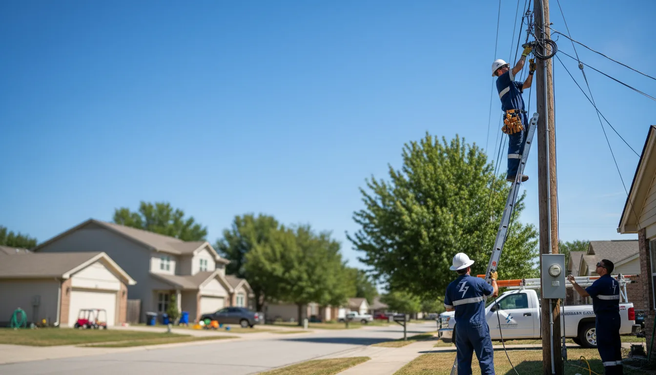Residential electrician providing installation services in Haydenville, OH